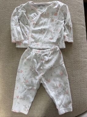 Babycottons White and Light Pink Baby Set